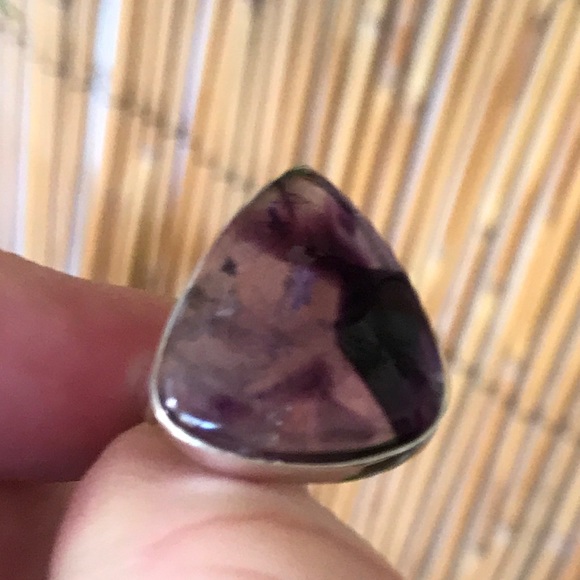 Amethyst Star ✨Charged✨sterling silver ring size 9 - Picture 3 of 4